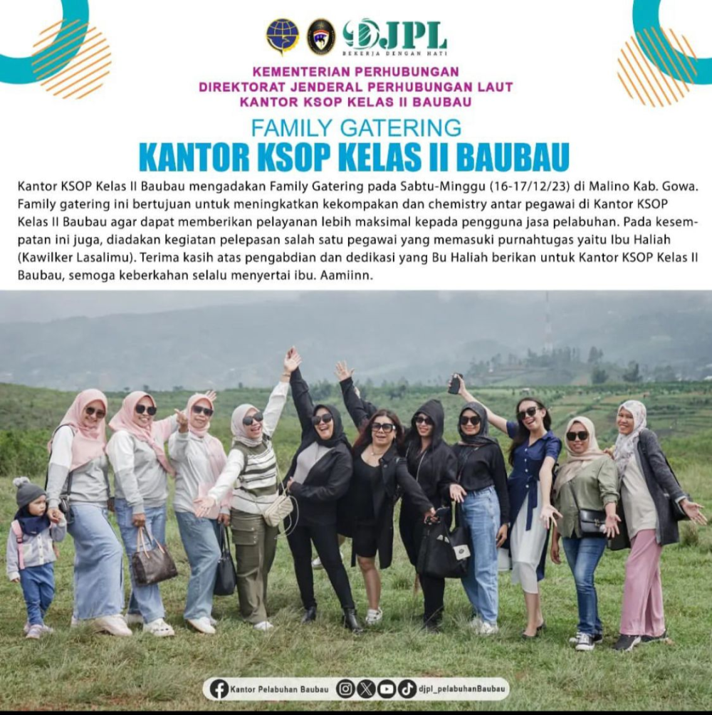 Family Gatering Kantor KSOP Kelas II Baubau
