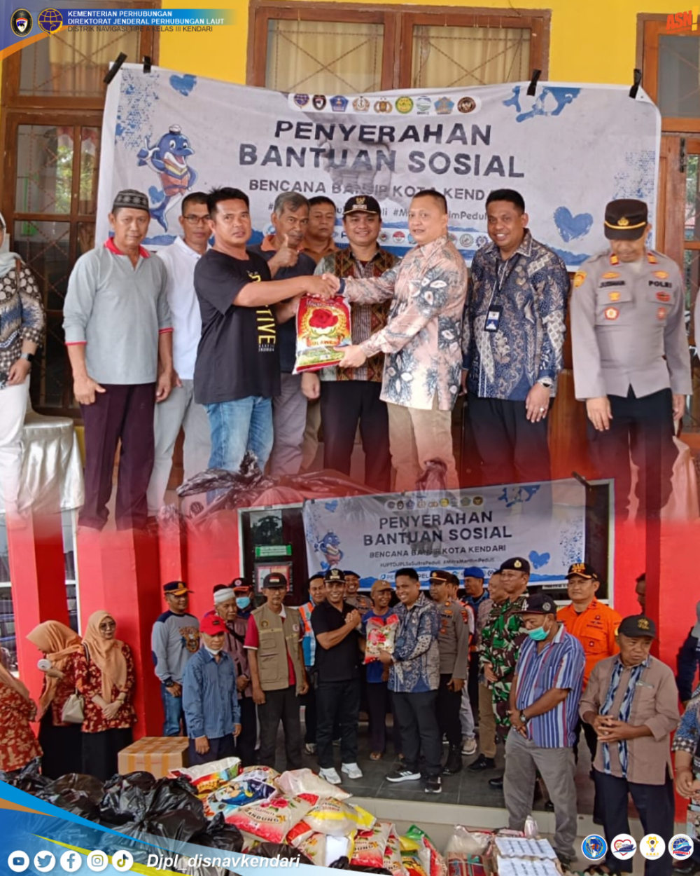PENYERAHAN BANTUAN SOSIAL BENCANA BANJIR KENDARI