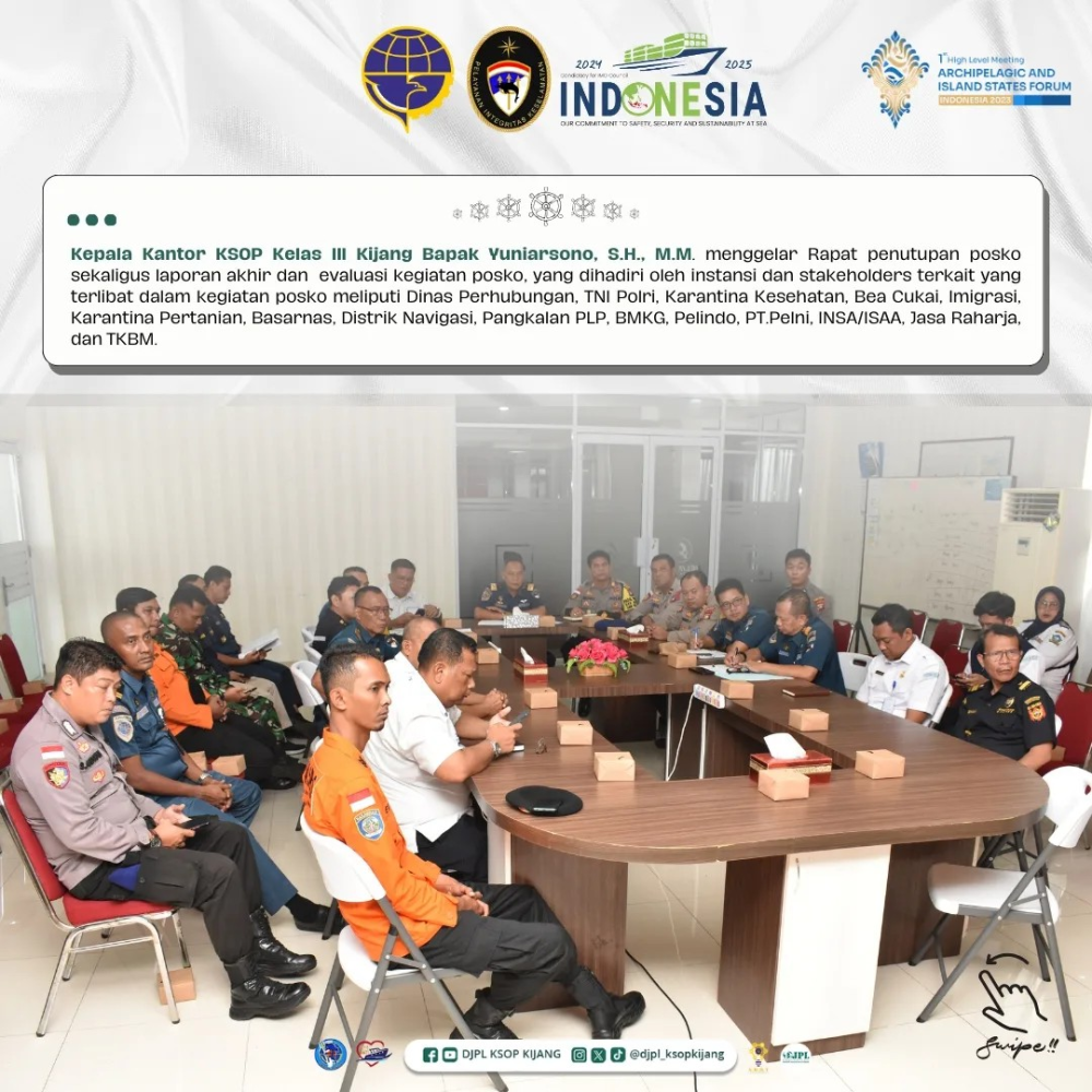 Rapat Evaluasi Dan Penutupan Posko Natal 2023 Dan Tahun 2024