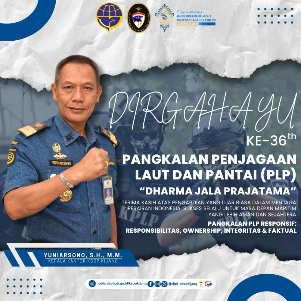 dirgahayu ke-36 tahun pangkalan penjagaan laut dan pantai (PLP)