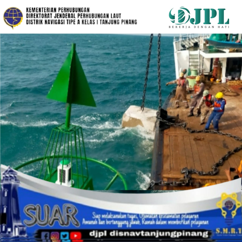 REPOSISI PELAMPUNG SUAR NO. 1,2 DAN 3 DI PERAIRAN KABIL