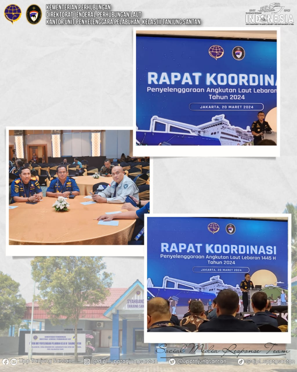 Rapat Koordinasi Penyelenggaraan Angkutan Laut Lebaran 1445 H Tahun 2024