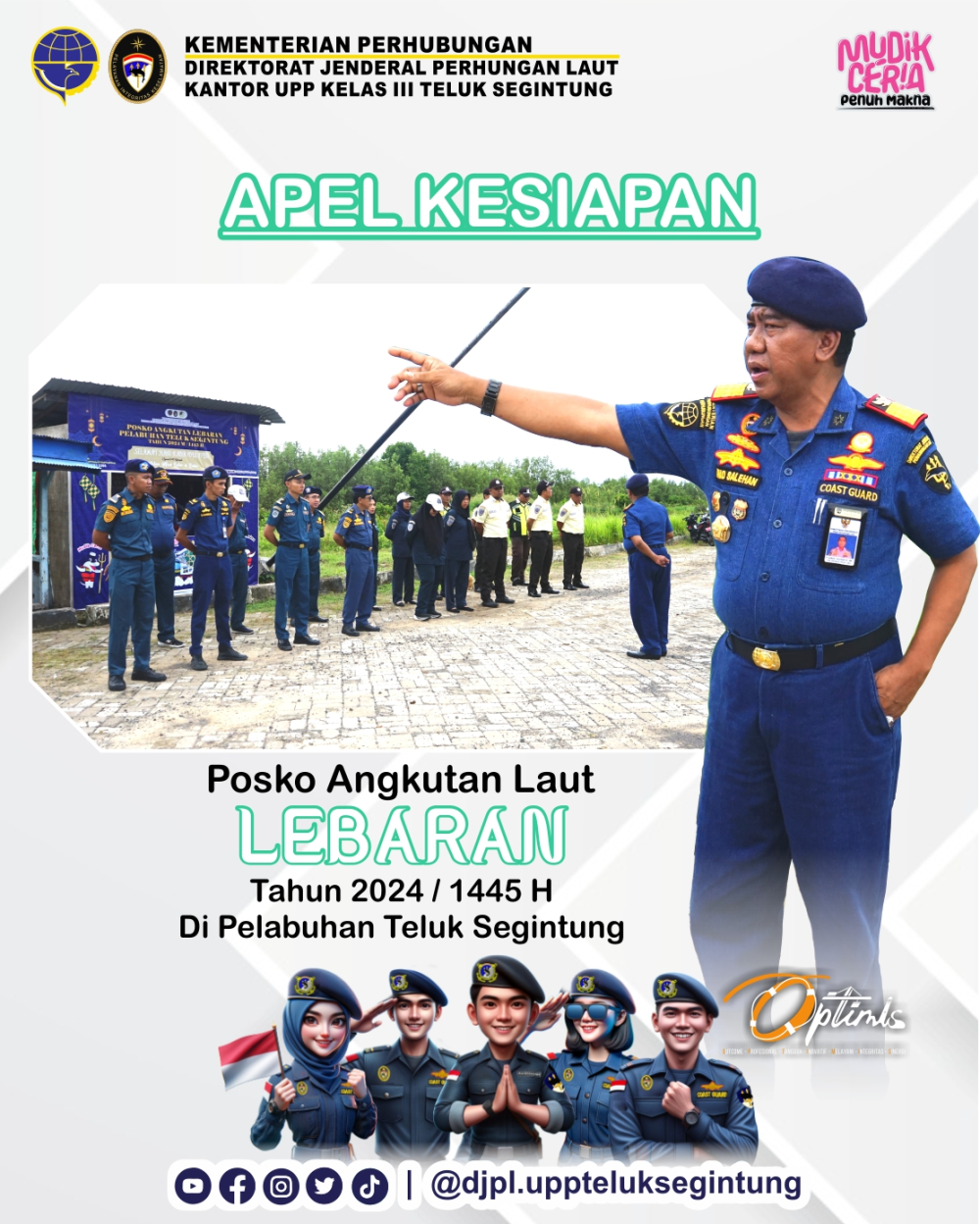 Apel Kesiapan Posko Angkutan Laut Lebaran 2024
