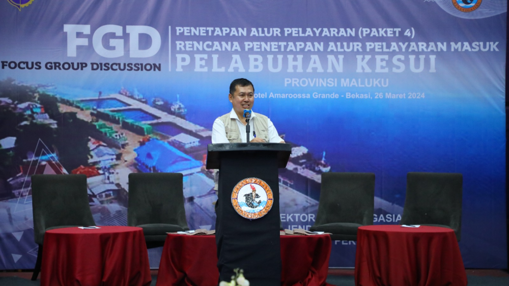 LAYANI PENUMPANG DAN BARANG DI DAERAH TERPENCIL, KEMENHUB RANCANG PENETAPAN ALUR PELAYARAN MASUK PELABUHAN KESUI