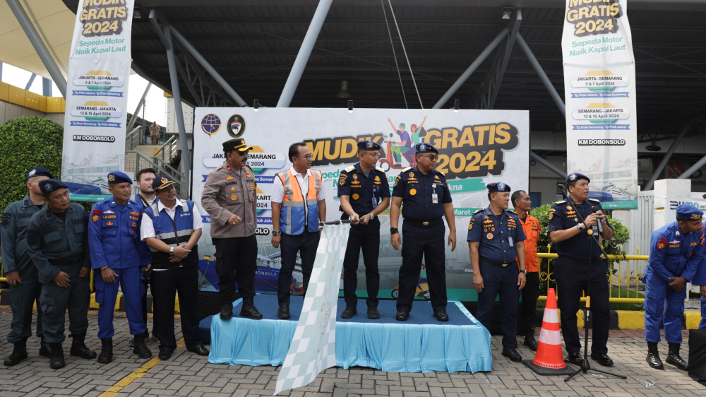 Arus Balik Voyage Pertama *Peserta Mudik Gratis Sepeda Motor Naik Kapal Laut Tiba di Jakarta dengan Selamat*