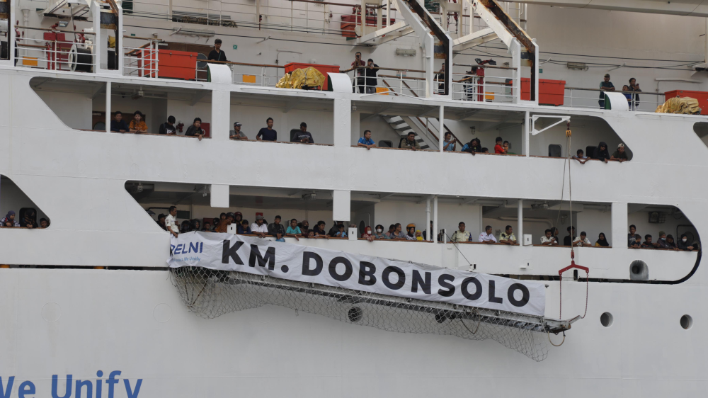 Arus Balik Voyage Pertama *Peserta Mudik Gratis Sepeda Motor Naik Kapal Laut Tiba di Jakarta dengan Selamat*
