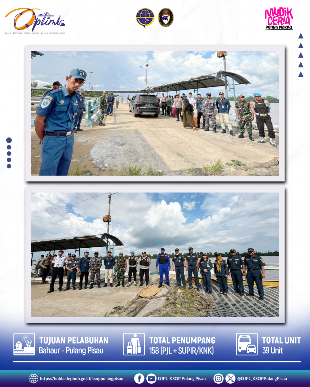 KEDATANGAN KAPAL KMP DRAJAT PACIRAN 13 APRIL 2024