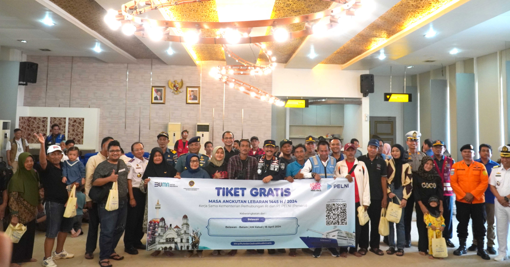 Ceremonial Pelepasan Mudik Gratis di Pelabuhan Belawan