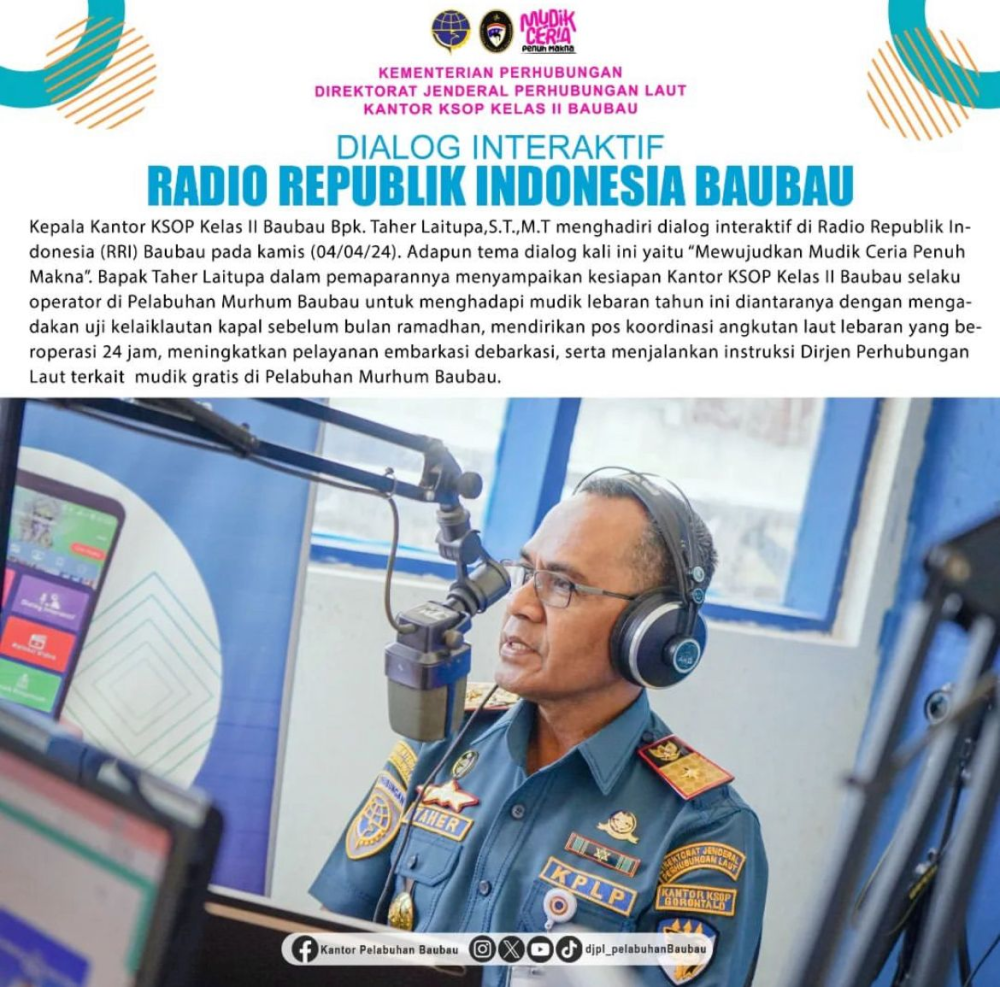 ialog Interaktif Radio Republik Indonesia Baubau.