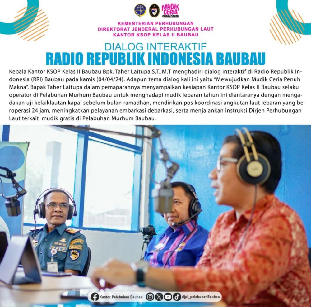 ialog Interaktif Radio Republik Indonesia Baubau.