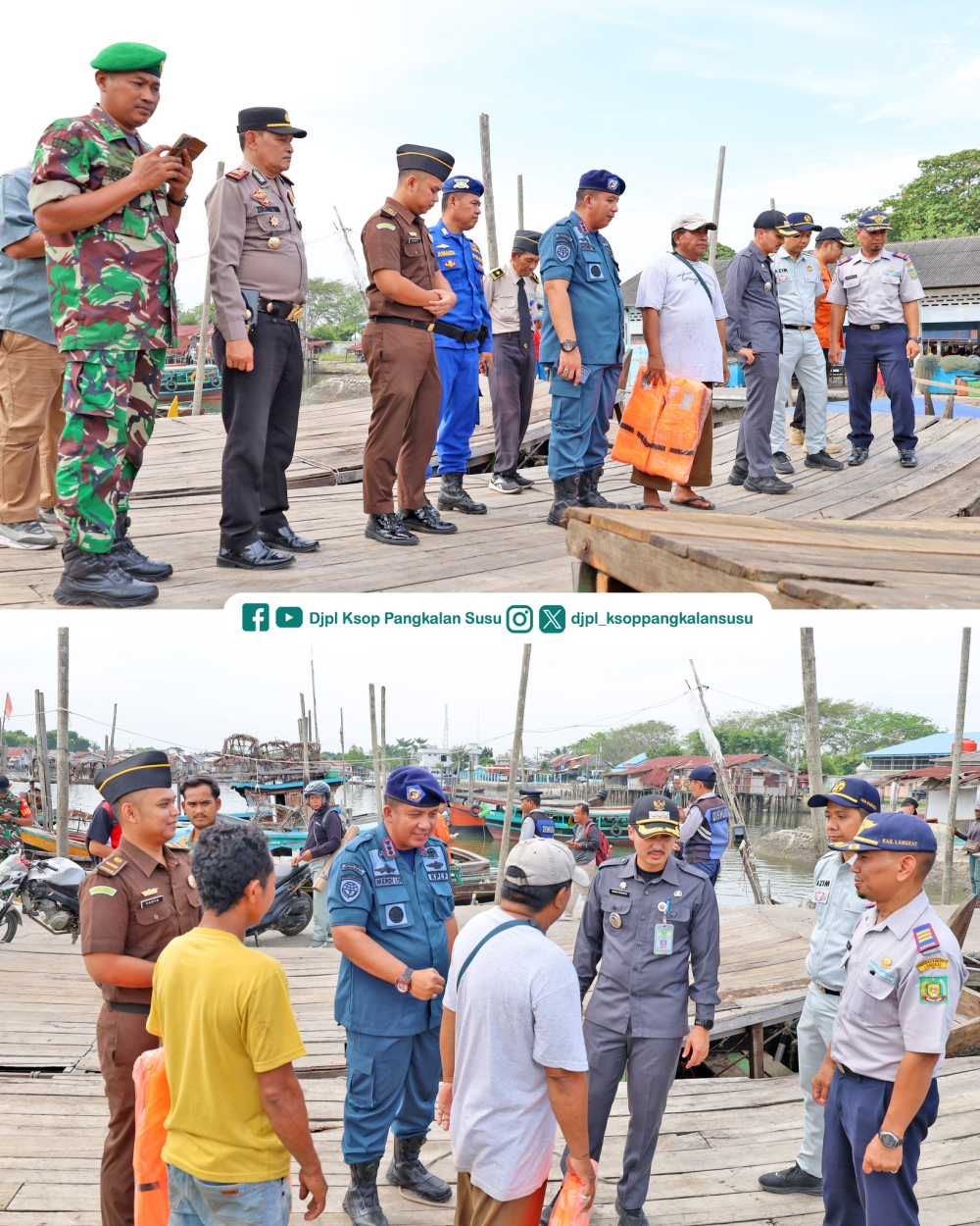 Monitoring dan Sosialisasi Keselamatan Pelayaran di Posko Angkutan Lebaran Pangkalan Susu
