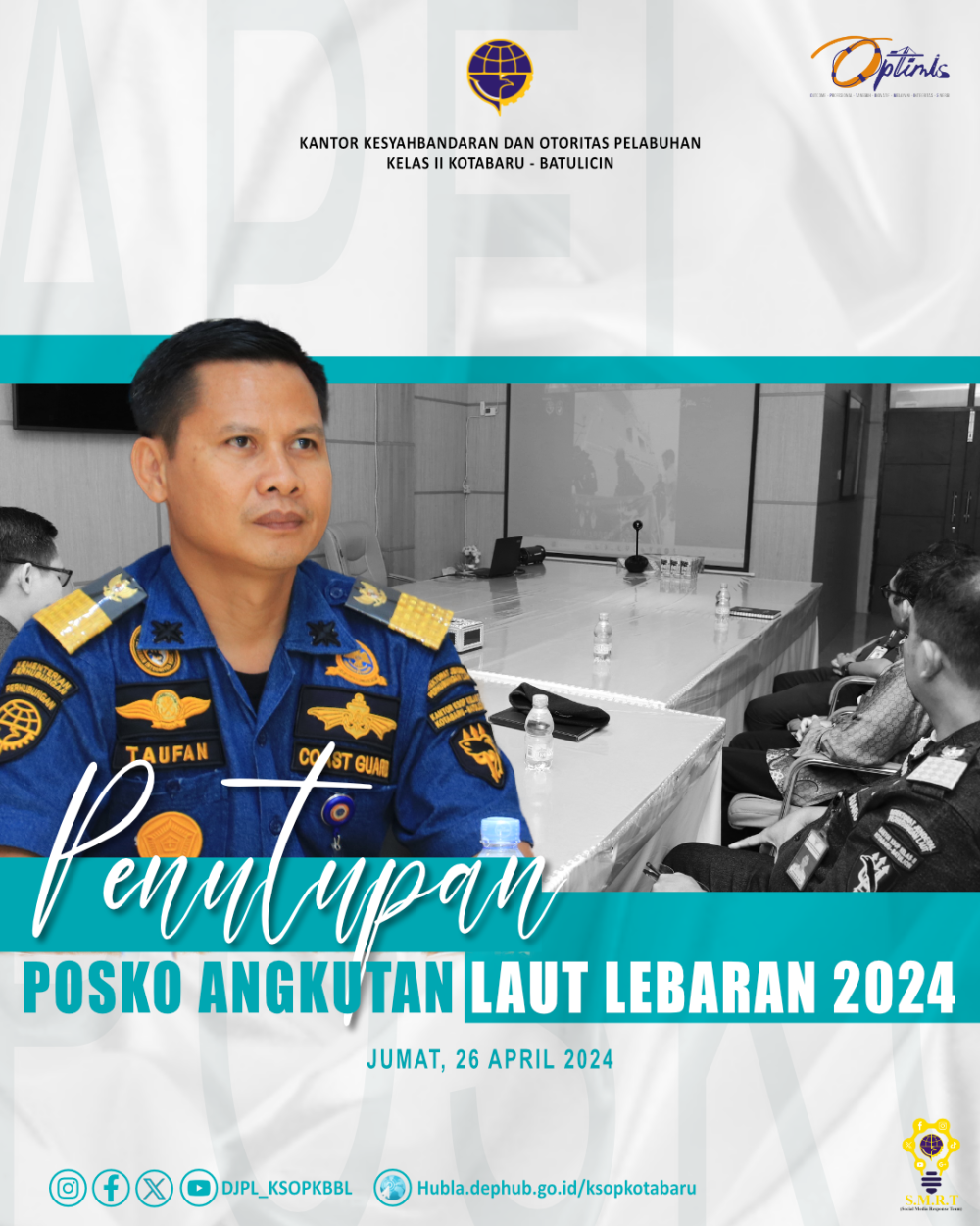 Penutupan Pos Koordinasi Angkutan Laut Lebaran 2024