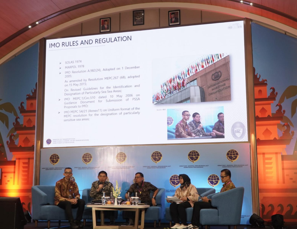 KEMENHUB GELAR FGD NASIONAL SIAPKAN SUBMISI DOKUMEN PSSA SELAT LOMBOK KE IMO