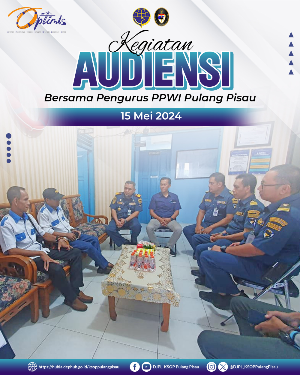 kegiatan rutin tahunan melalui kunjungan dan audiensi