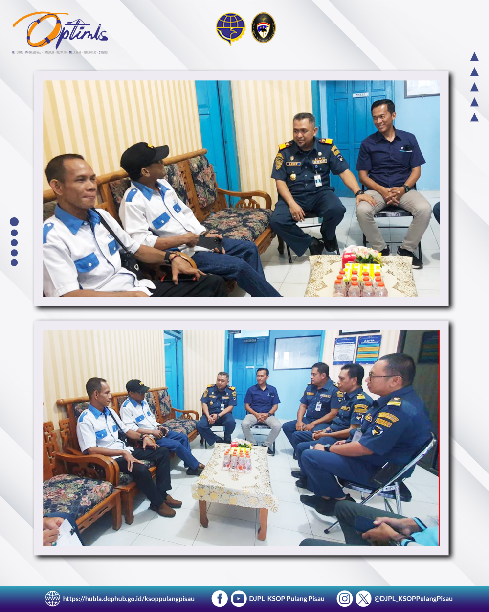 kegiatan rutin tahunan melalui kunjungan dan audiensi