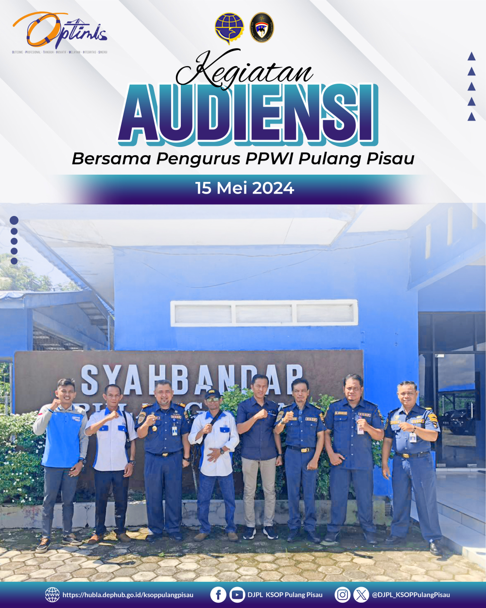 kegiatan rutin tahunan melalui kunjungan dan audiensi