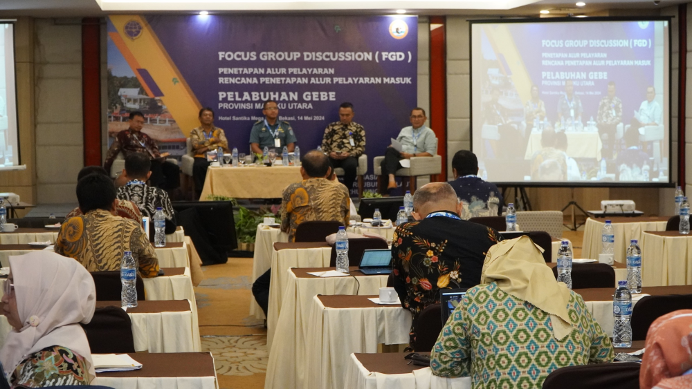 TINGKATKAN KESELAMATAN DAN KEAMANAN BERNAVIGASI, KEMENHUB SEGERA TETAPKAN ALUR PELAYARAN MASUK PELABUHAN GEBE