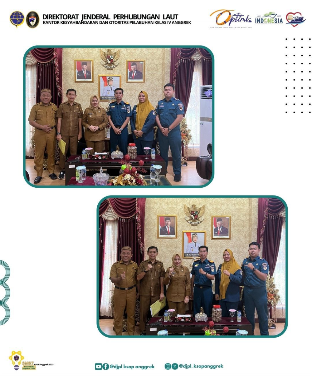 Kunjungan Kerja Kepala Kantor KSOP Kelas IV Anggrek ke Kantor Bupati&nbsp;Gorontalo&nbsp;Utara