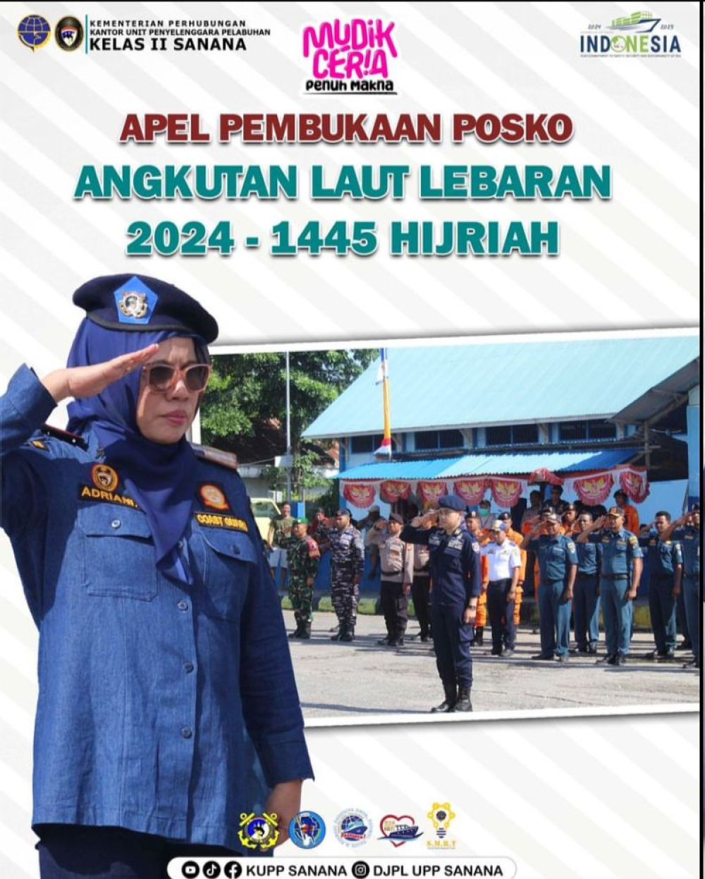 Pembukaan Posko Angkutan Laut Lebaran 2024