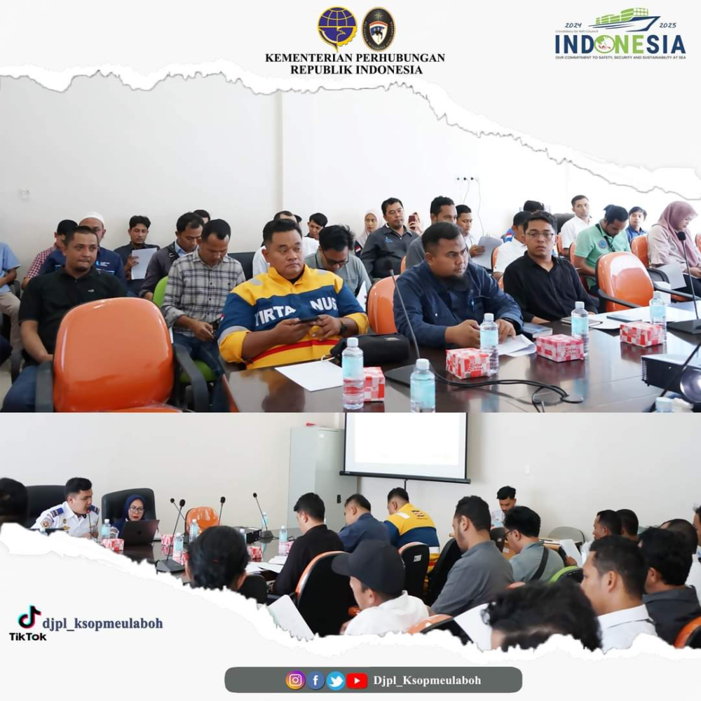 Sosialisasi Surat Edaran Direktur Jenderal Perhubungan Laut tentang Standarisasi Pelayanan Pelabuhan.