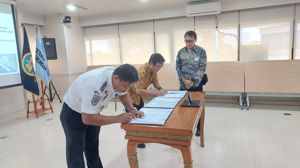 DITJEN HUBLA TANDATANGANI BASTA PELABUHAN TELUK PALU