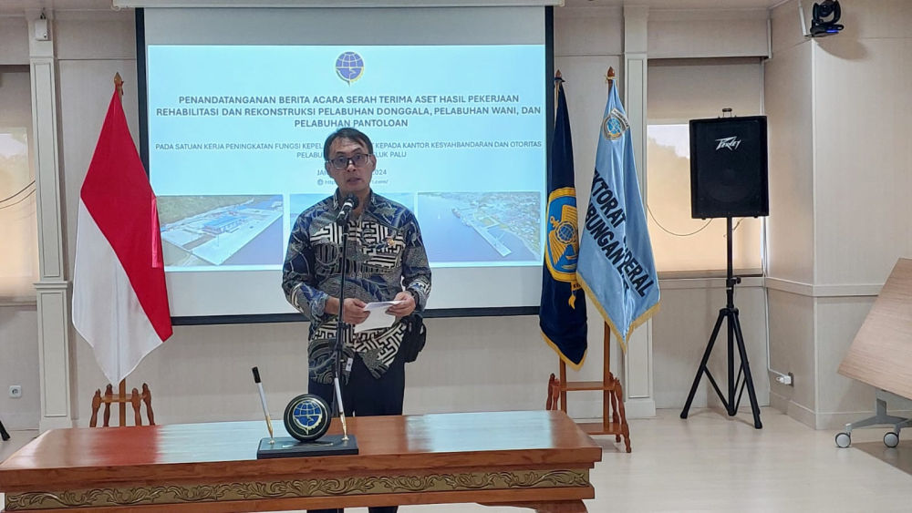 DITJEN HUBLA TANDATANGANI BASTA PELABUHAN TELUK PALU
