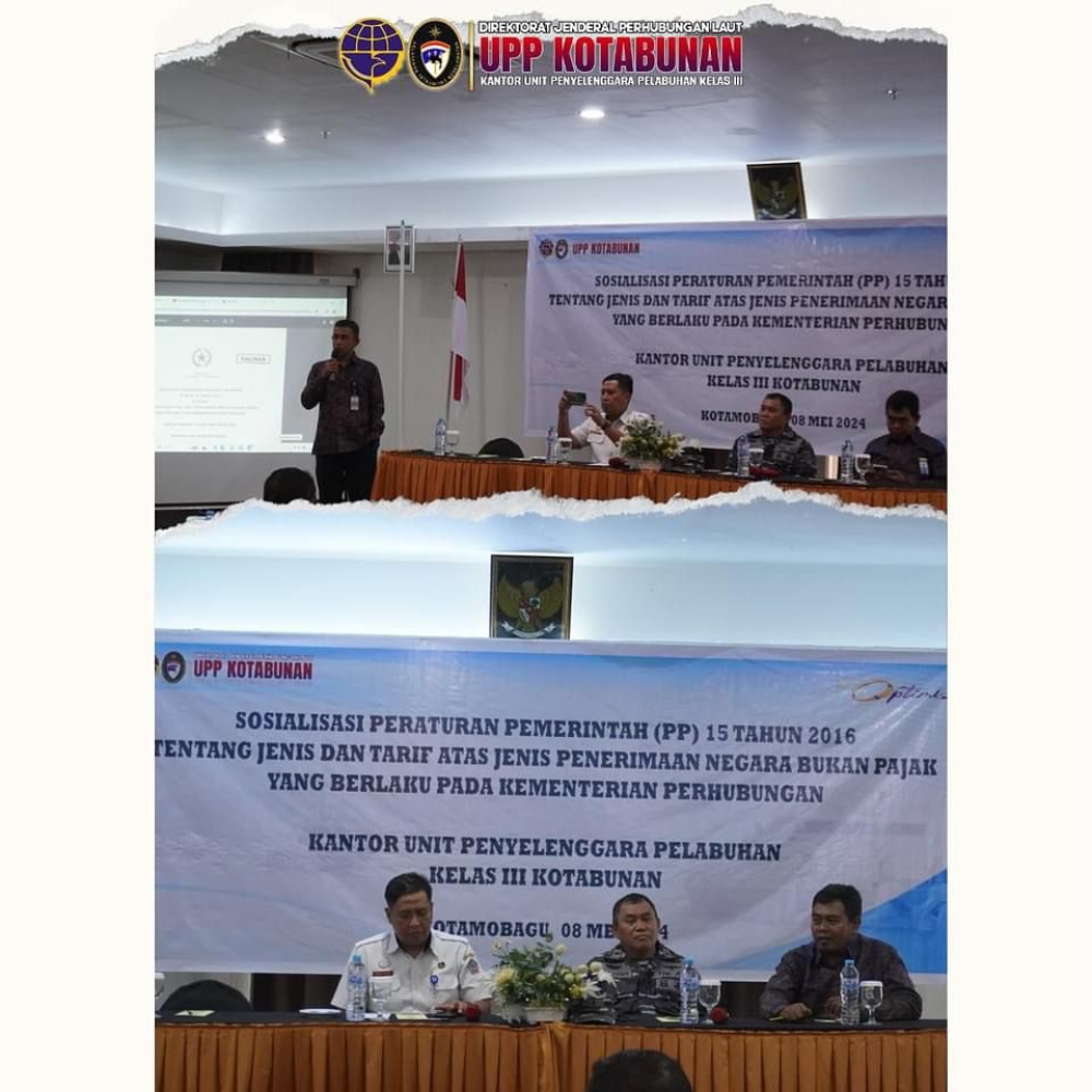 SOSIALISASI PP NOMOR 15 TENTANG JENIS DAN TARIF PNBP YANG BERLAKU PADA KEMENTERIAN PERHUBUNGAN
