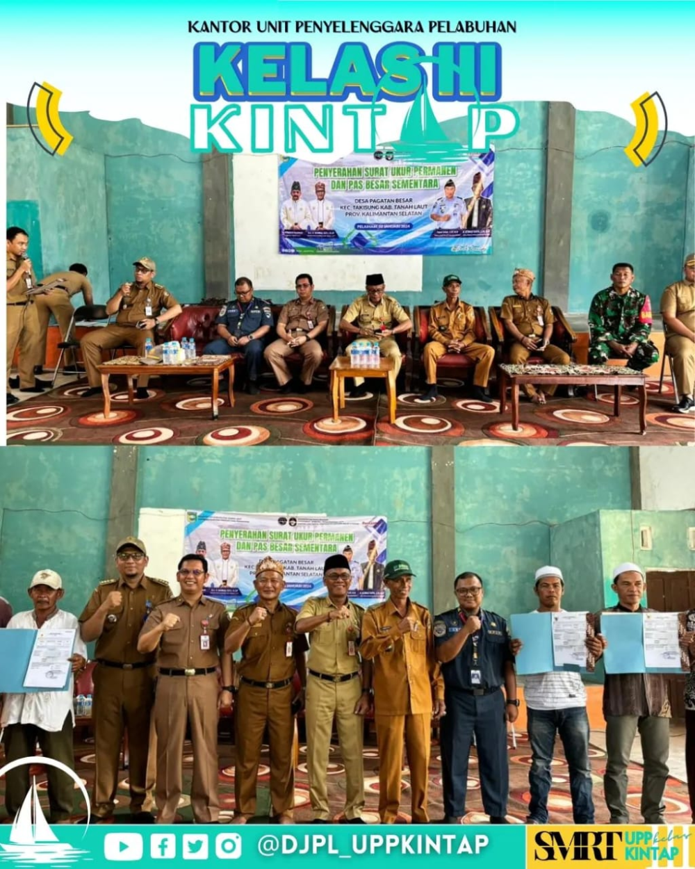 KEGIATAN GERAI PENYERAHAN SURAT UKUR PERMANEN DAN PAS BESAR SEMENTARA