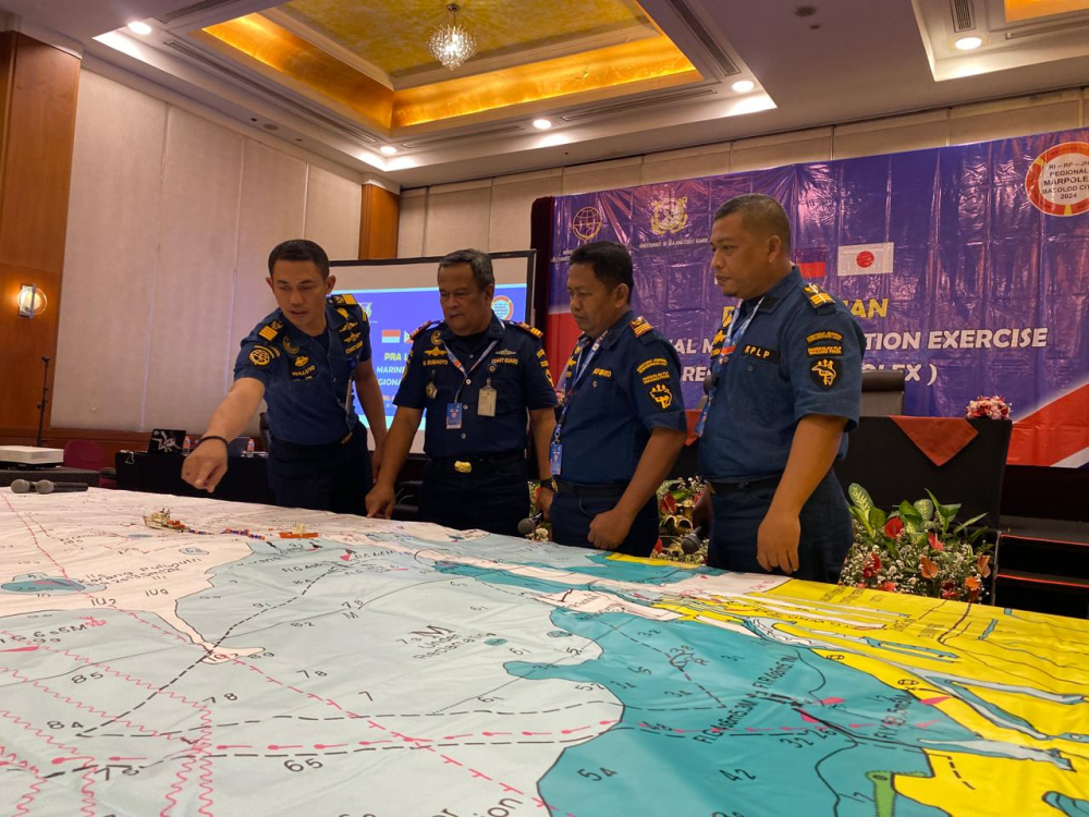 JELANG KEIKUTSERTAAN INDONESIA PADA MARPOLEX 2024 DI FILIPINA, KEMENHUB GELAR LATIHAN MENGGUNAKAN KAPAL PATROLI KPLP KN TRISULA