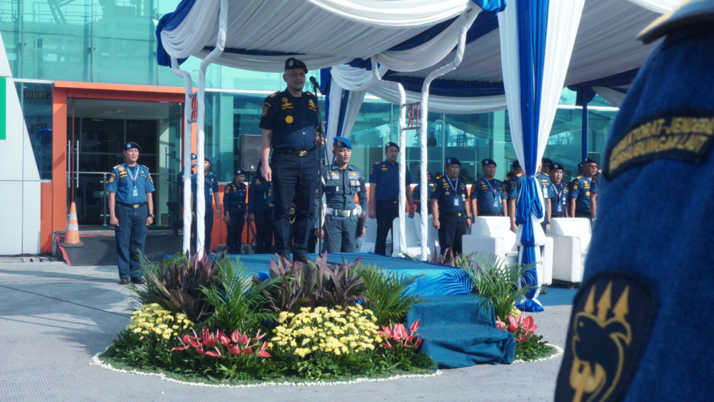 Kemenhub Gelar Apel Pelepasan Kapal Patroli KPLP KN Trisula untuk Ikuti Latihan Regional Marpolex 2024 di Filipina