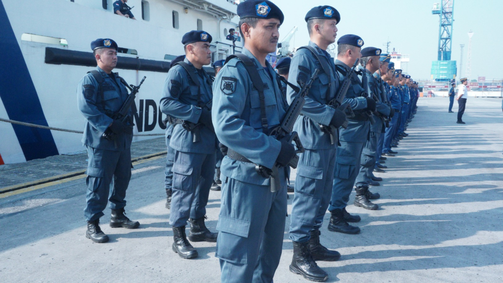 Kemenhub Gelar Apel Pelepasan Kapal Patroli KPLP KN Trisula untuk Ikuti Latihan Regional Marpolex 2024 di Filipina