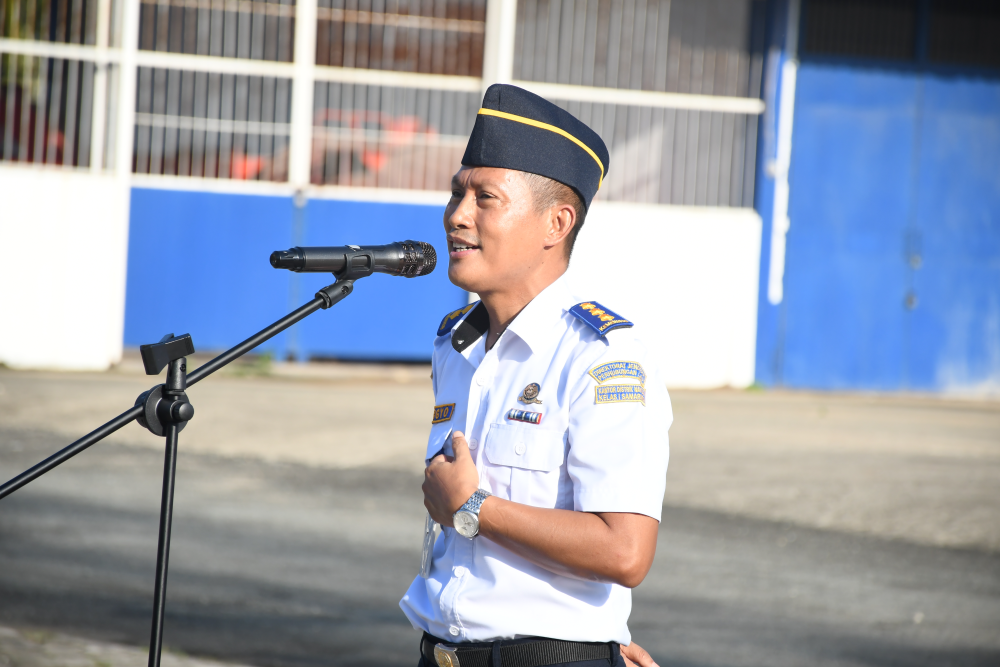 Kegiatan Apel Pagi Distrik Navigasi Tipe A Kelas I Samarinda