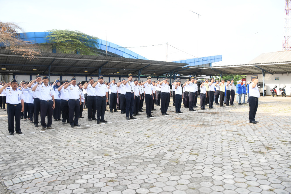 Kegiatan Apel Pagi Distrik Navigasi Tipe A Kelas I Samarinda