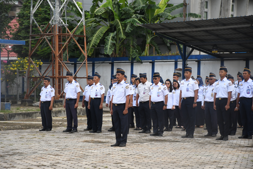 Kegiatan Apel Pagi Distrik Navigasi Tipe A Kelas I Samarinda
