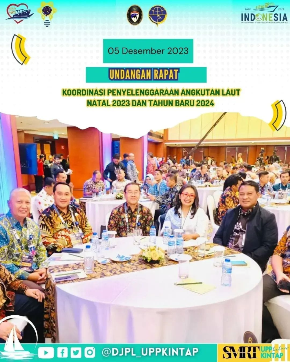 RAPAT KOORDINASI PENYELENGGARAAN ANGKUTAN LAUT NATAL 2023 dan TAHUN BARU 2024.