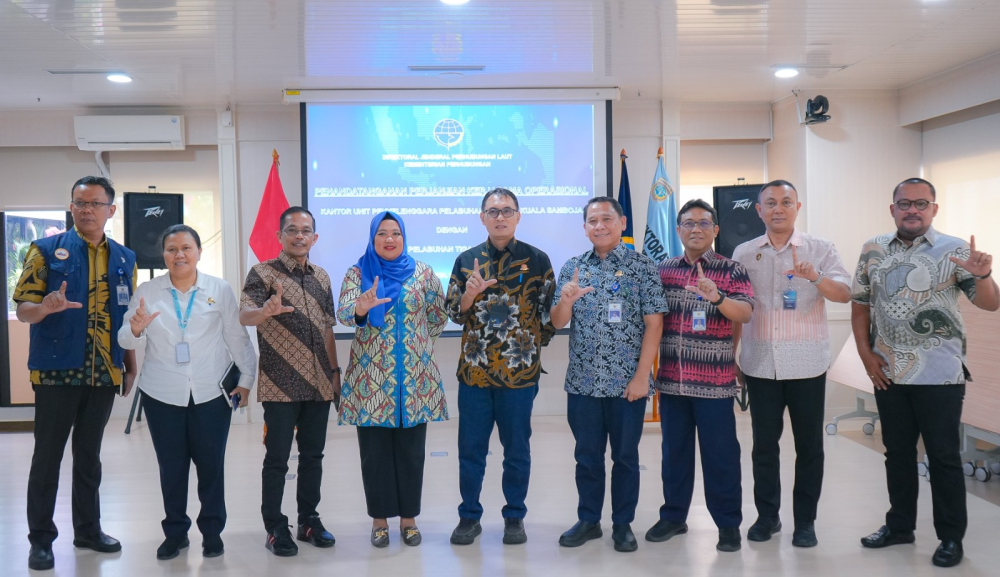 KEMENHUB TANDATANGANI KSO SHIP TO SHIP TRANSFER PERAIRAN MUARA JAWA