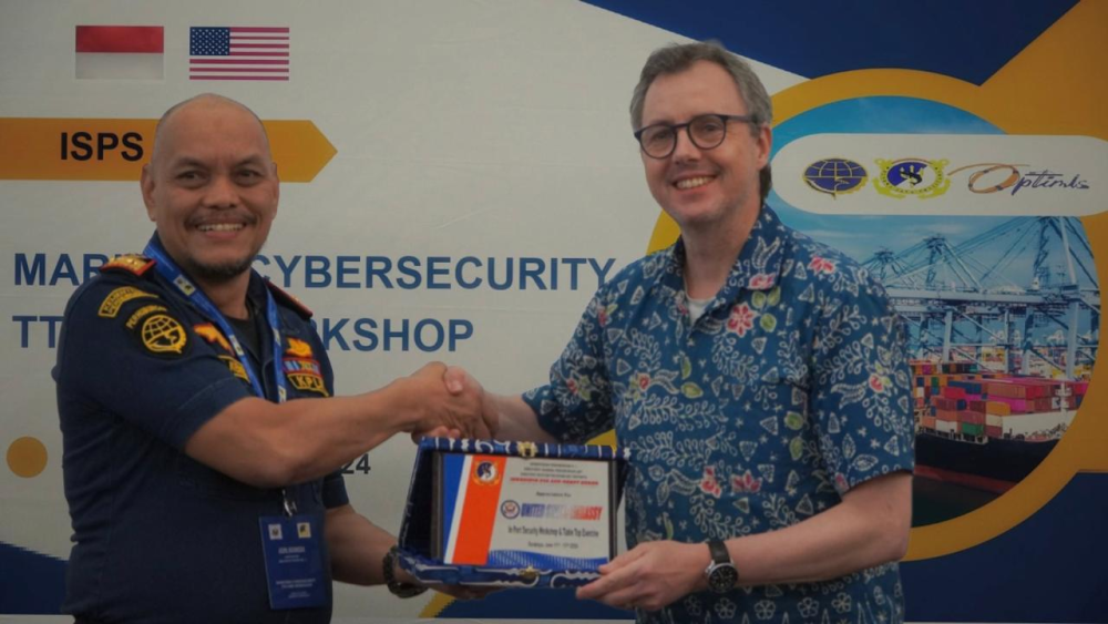 PERKUAT KEAMANAN KAPAL DAN FASILITAS PELABUHAN, KEMENHUB BERSAMA U.S. EMBASSY GELAR MARITIM SECURITY EXERCISE & WORKSHOP SERTA PORT VISIT