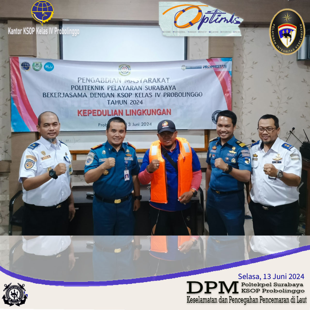 Kegiatan DPM Poltekpel Surabaya kepada awak kapal di Pelabuhan Probolinggo