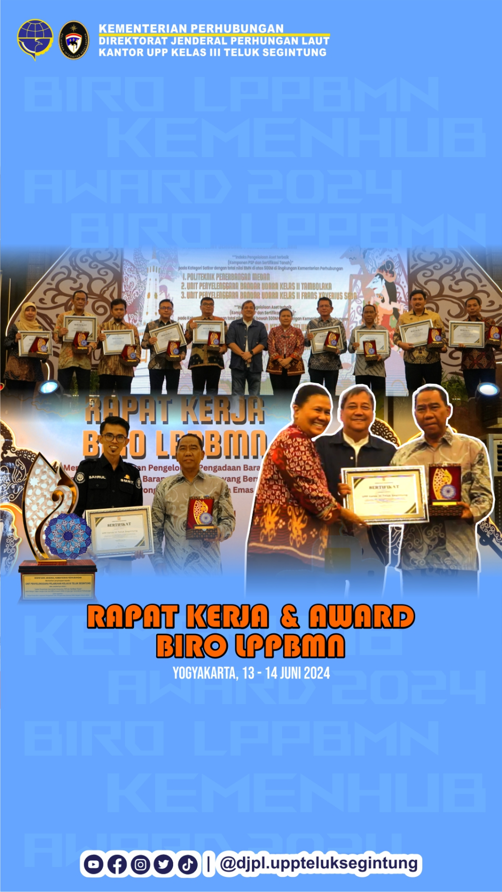 Rapat kerja dan Award Biro LPBMN tahun 2024