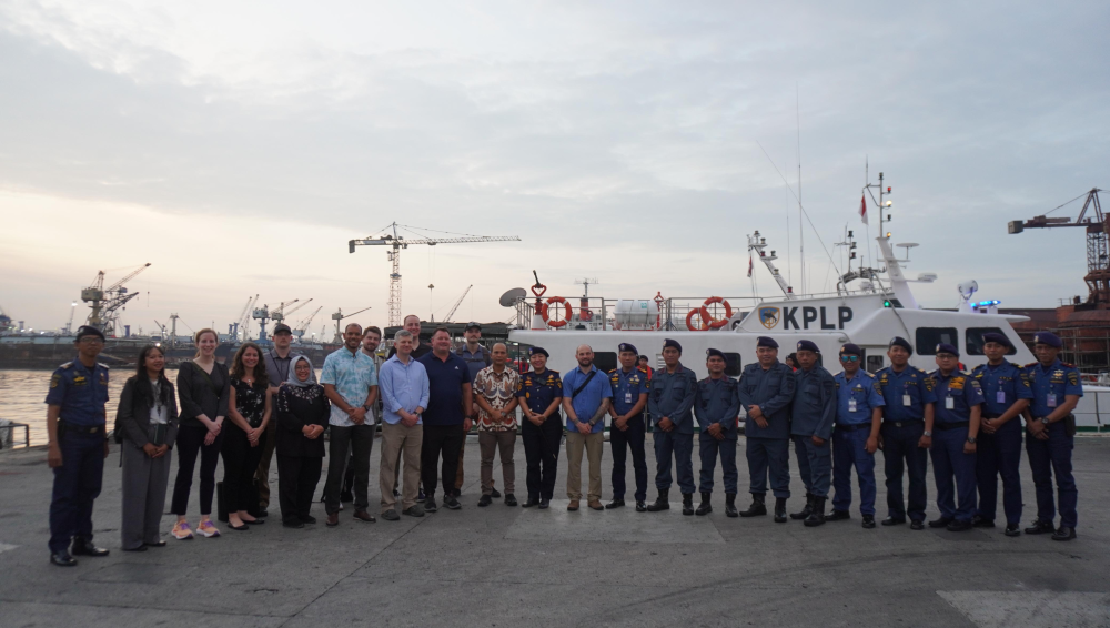 BAHAS POTENSI KERJA SAMA PENGEMBANGAN SDM, US EMBASSY DAN US COAST GUARD KUNJUNGI PPLP KELAS II TANJUNG PERAK