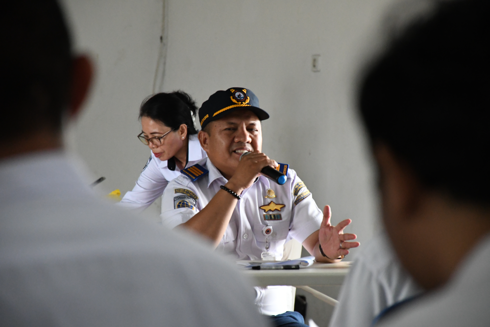 Kegiatan Penandatanganan kontrak tenaga PPNP tahun 2024 Distrik Navigasi Tipe A Kelas I Samarinda