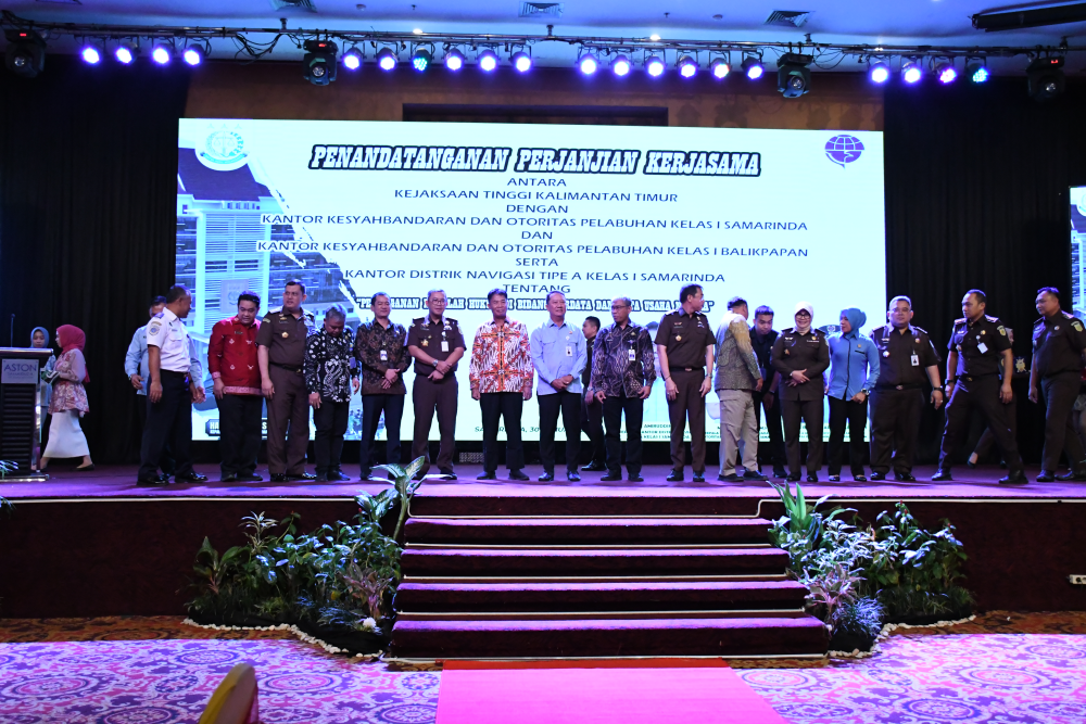 Kegiatan penandatanganan nota kesepahaman Eselon II UPT DJPL Kalimantan Timur