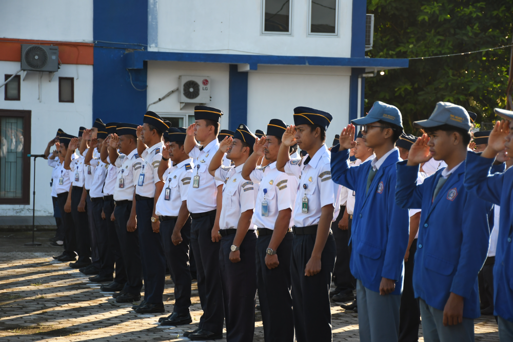 Kegiatan Apel Pagi Distrik Navigasi Tipe A Kelas I Samarinda