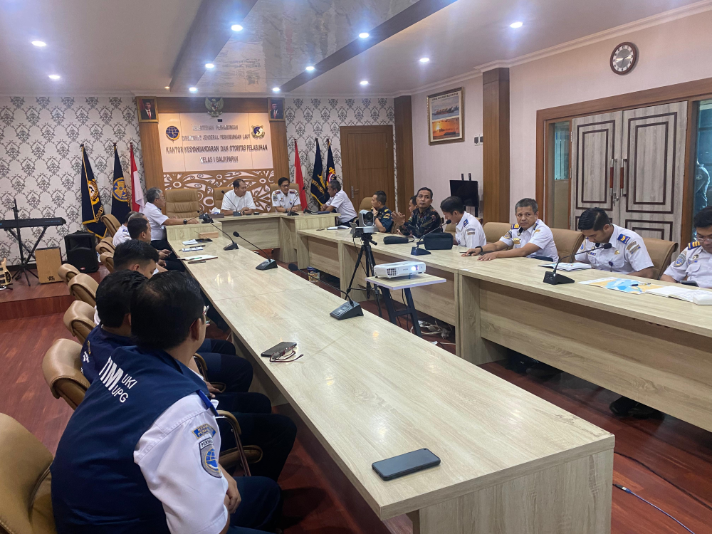 koordinasi persiapan peringatan hari kemerdekaan RI ke-79 di KSOP balikpapan