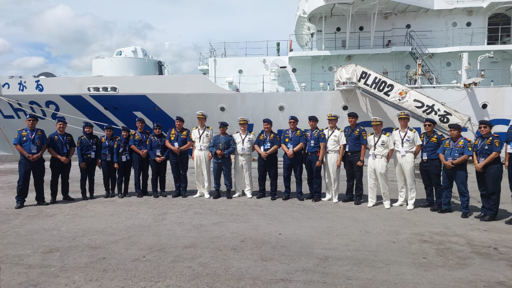 Upacara Penyambutan Kapal Patroli Indonesia dan Jepang di Pelabuhan Bredco, Bacolod City, Filipina dalam Rangka Marpolex 2024