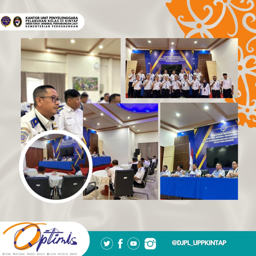 RAPAT KOORDINASI UPT DITJEN HUBLA SE - KALIMANTAN SELATAN