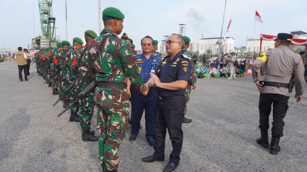 Upacara Pengantaran Satgas Yonif 131/BRS