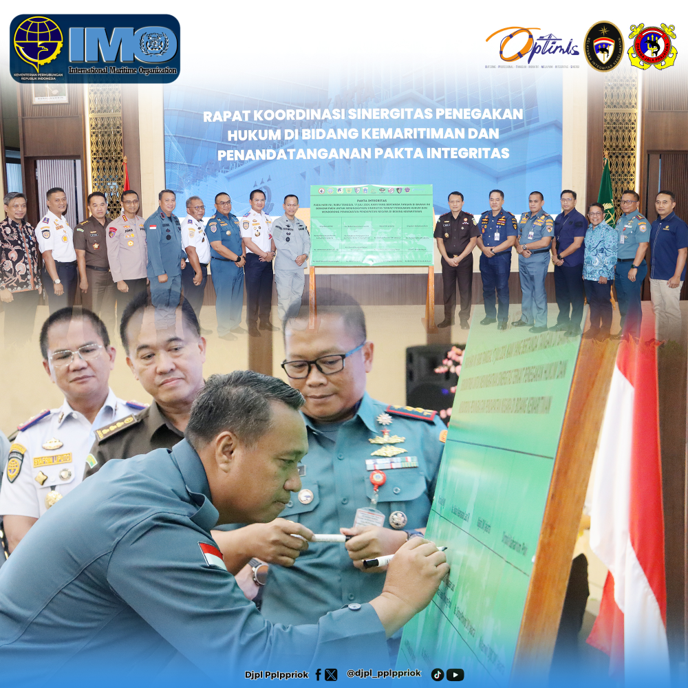 Pangkalan Penjagaan Laut dan Pantai Kelas I Tanjung Priok Hadiri Acara Kejaksaan Tinggi DKI Jakarta "RAPAT KOORDINASI SINERGITAS PENEGAKAN HUKUM DI BIDANG KEMARITIMAN DAN PENANDATANGANAN PAKTA INTEGRITAS