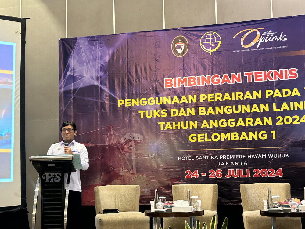 OPTIMALKAN PNBP, KEMENHUB SELENGGARAKAN BIMTEK PENGGUNAAN PERAIRAN PADA TERSUS, TUKS DAN BANGUNAN LAINNYA