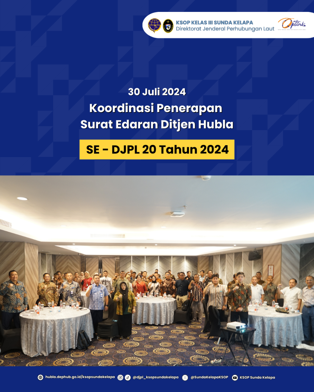 KSOP Sunda Kelapa Melaksanaan Koordinasi Penerapan Surat Edaran Dirjen Hubla Nomor SE-DJPL 20 Tahun 2024